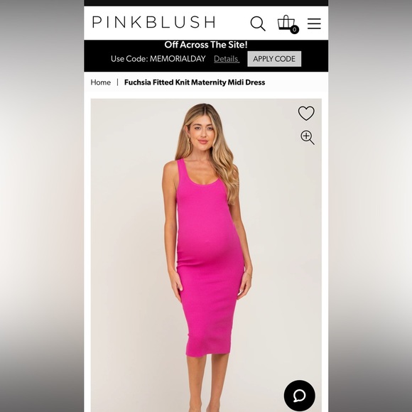 Fitted Knit Maternity Dress - Picture 2 of 2